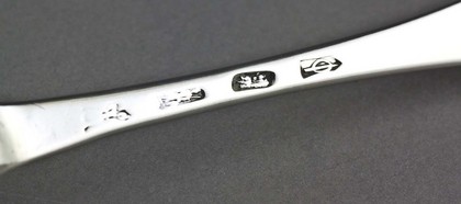 Queen Anne Brittania Silver Dognose Spoon